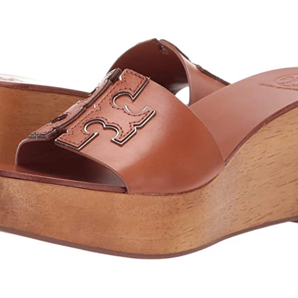 SOLD - TORI BURCH 'Ines' NIB - Wedge Sandals 5.5 - Picture 1 of 14